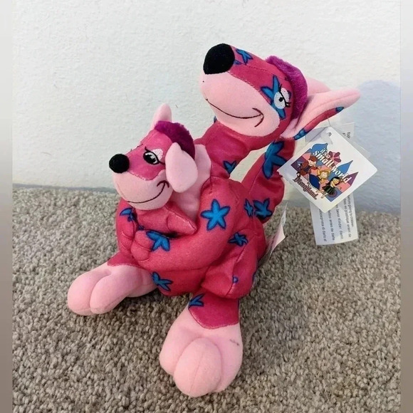 Disney‎ It's A Small World Pink Kangaroo & Baby Plush Stuffed Animal NWT - Picture 2 of 5